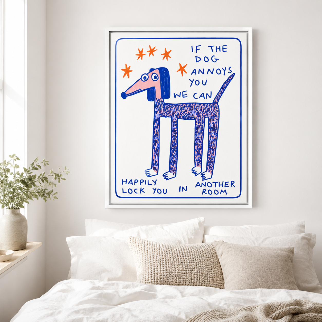 Funny Dog Quote Canvas Wall Art Aura Canvas