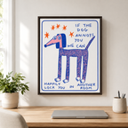Funny Dog Quote Canvas Wall Art Aura Canvas