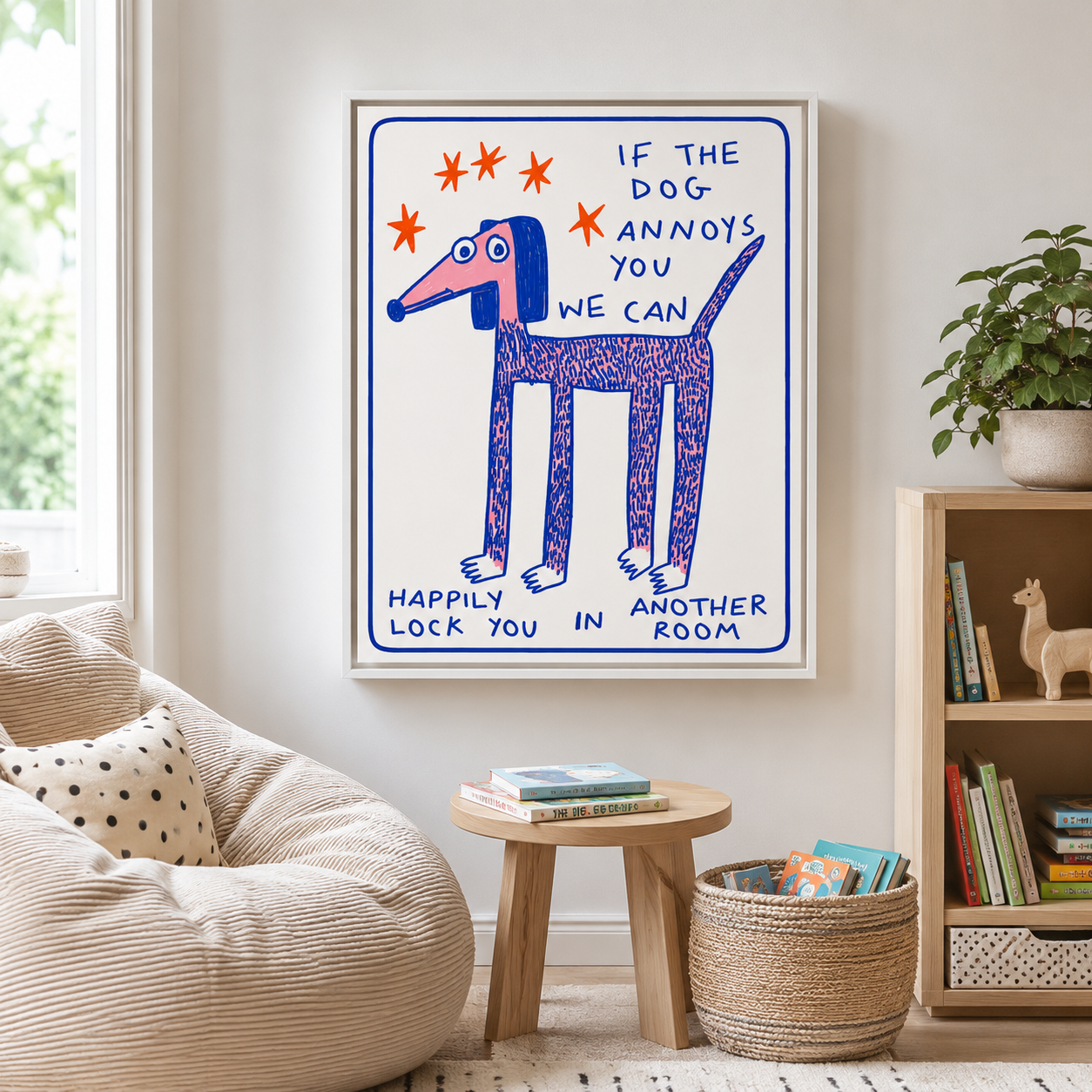 Funny Dog Quote Canvas Wall Art Aura Canvas
