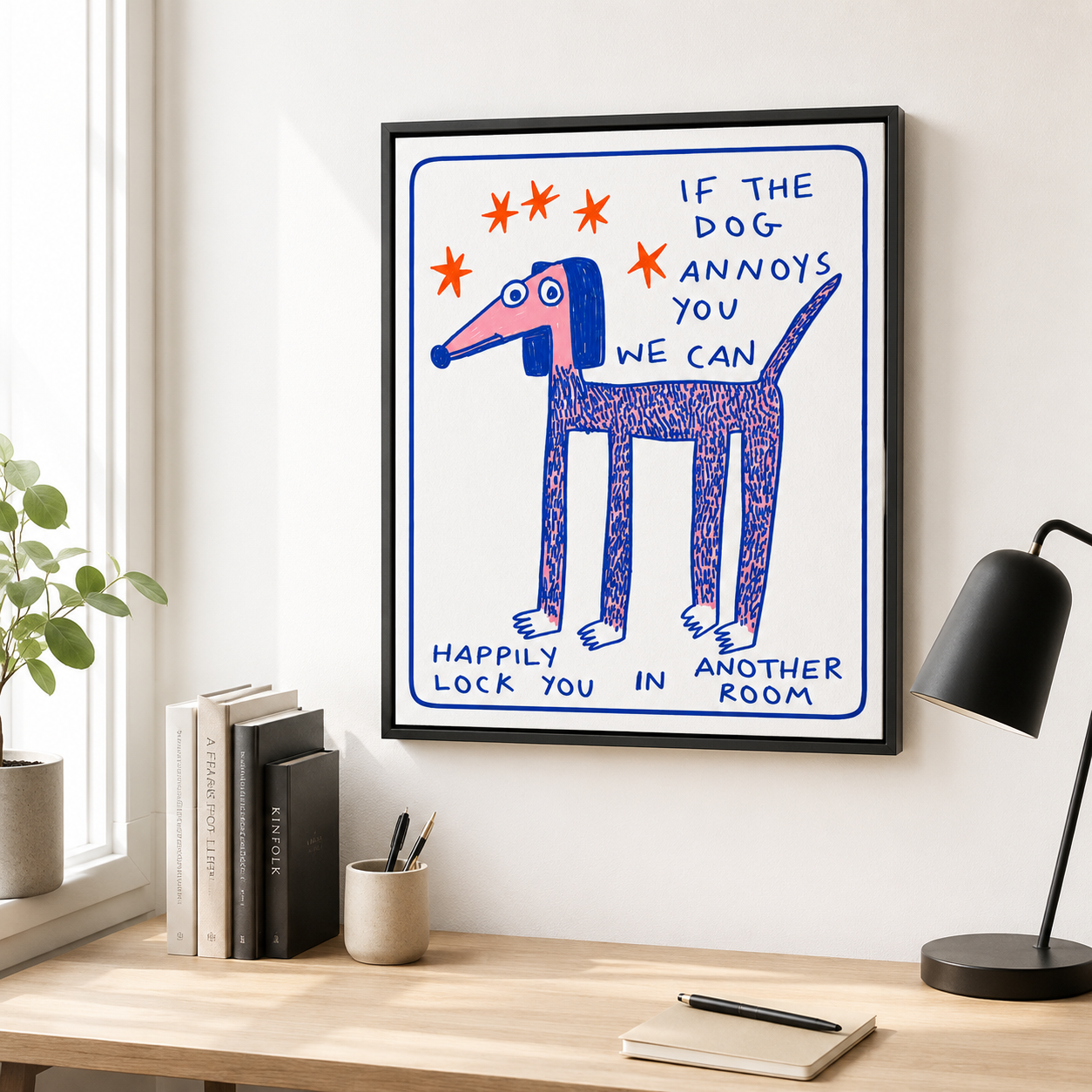 Funny Dog Quote Canvas Wall Art Aura Canvas