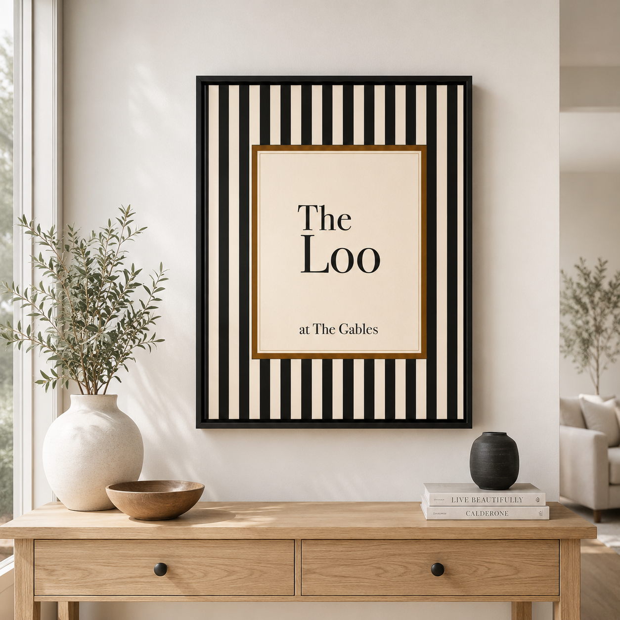 The Loo Canvas Wall Art Aura Canvas