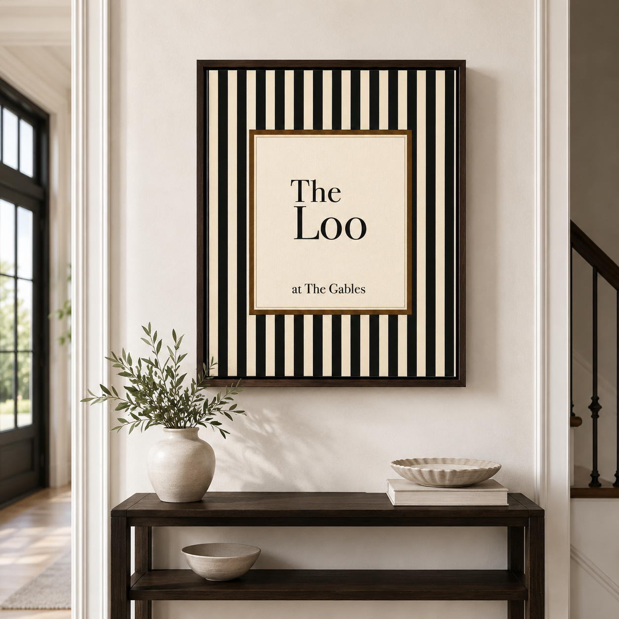 The Loo Canvas Wall Art Aura Canvas