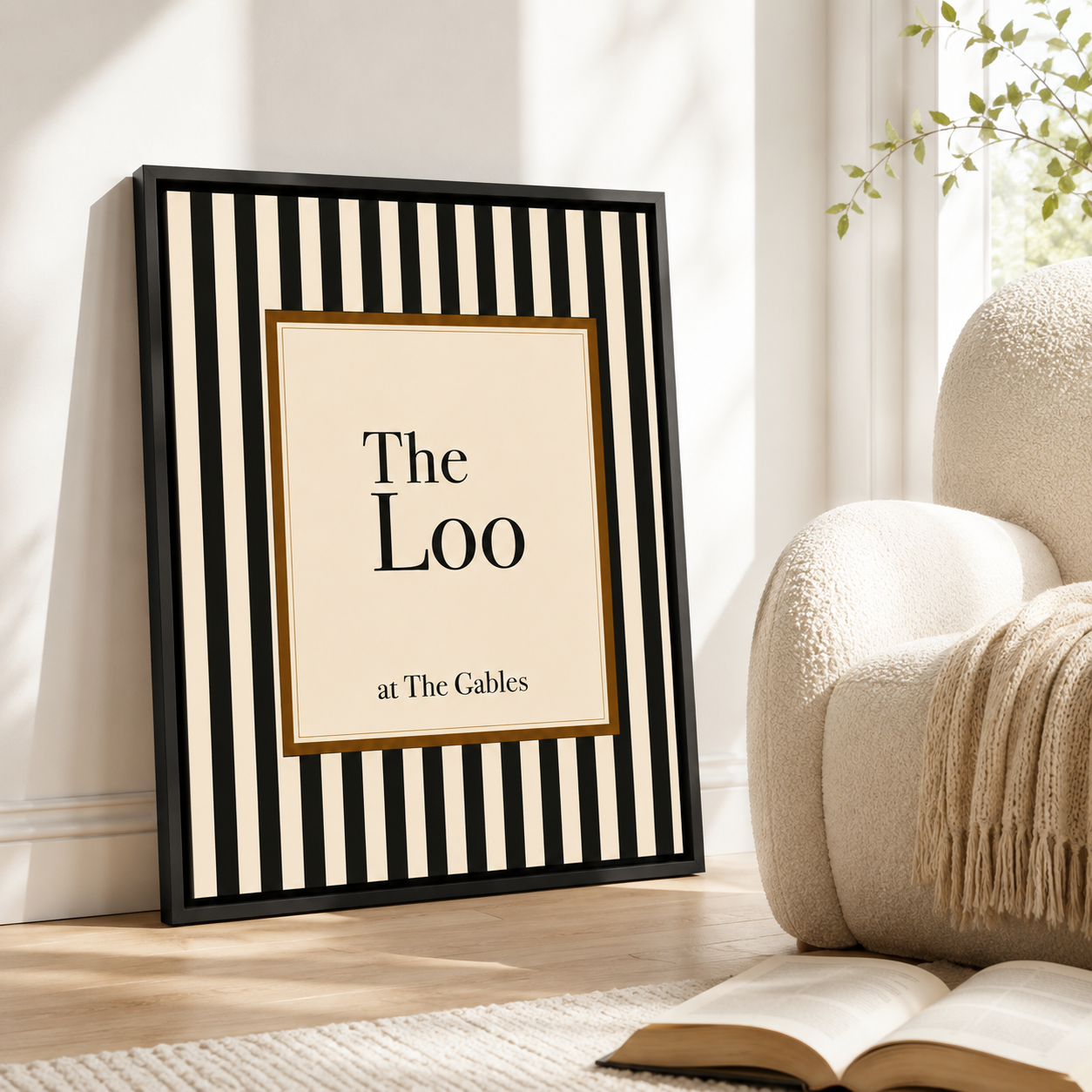 The Loo Canvas Wall Art Aura Canvas