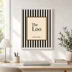 The Loo Canvas Wall Art Aura Canvas