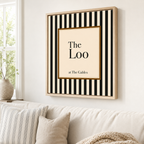 The Loo Canvas Wall Art Aura Canvas