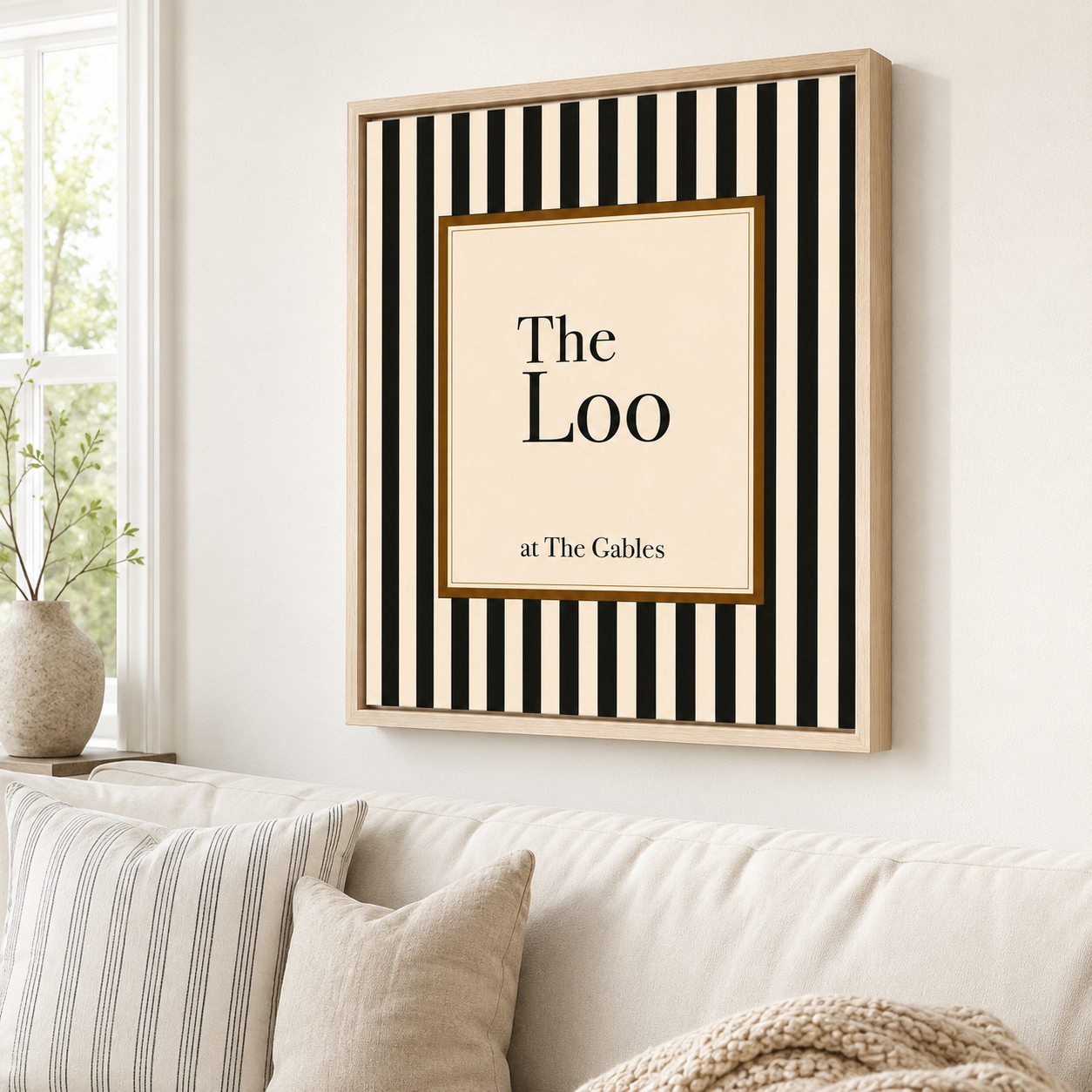 The Loo Canvas Wall Art Aura Canvas