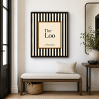 The Loo Canvas Wall Art Aura Canvas
