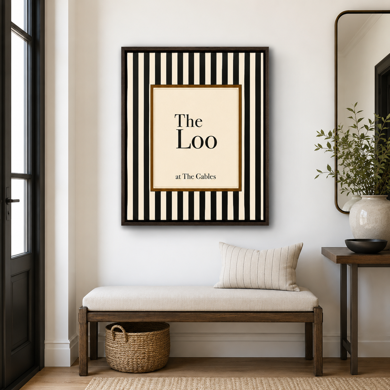 The Loo Canvas Wall Art Aura Canvas
