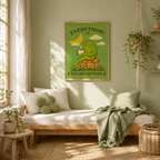 Motivational Frog Canvas Wall Art Aura Canvas
