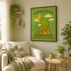 Motivational Frog Canvas Wall Art Aura Canvas