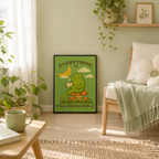 Motivational Frog Canvas Wall Art Aura Canvas