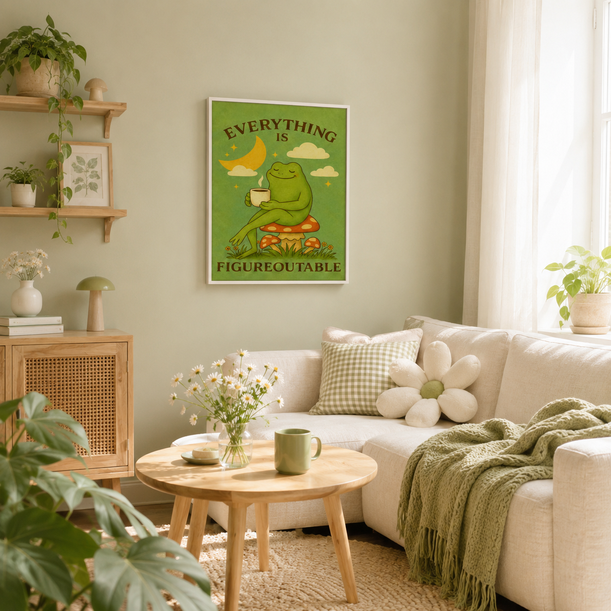 Motivational Frog Canvas Wall Art Aura Canvas