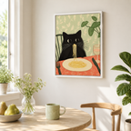Spaghetti Cat Canvas Wall Art Aura Canvas