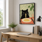 Spaghetti Cat Canvas Wall Art Aura Canvas
