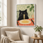 Spaghetti Cat Canvas Wall Art Aura Canvas