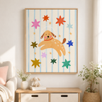 Astronaut Puppy Canvas Wall Art Aura Canvas
