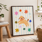 Astronaut Puppy Canvas Wall Art Aura Canvas