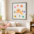 Astronaut Puppy Canvas Wall Art Aura Canvas
