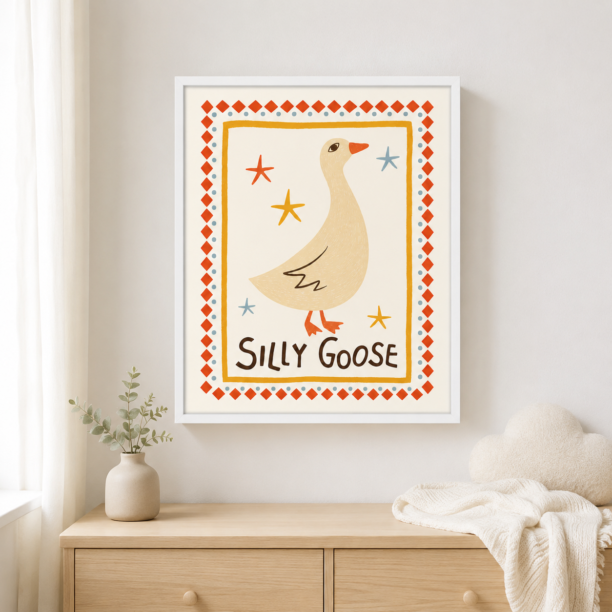 Silly Goose Canvas Wall Art Aura Canvas