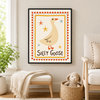 Silly Goose Canvas Wall Art Aura Canvas