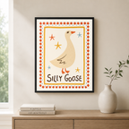 Silly Goose Canvas Wall Art Aura Canvas