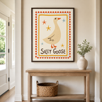 Silly Goose Canvas Wall Art Aura Canvas