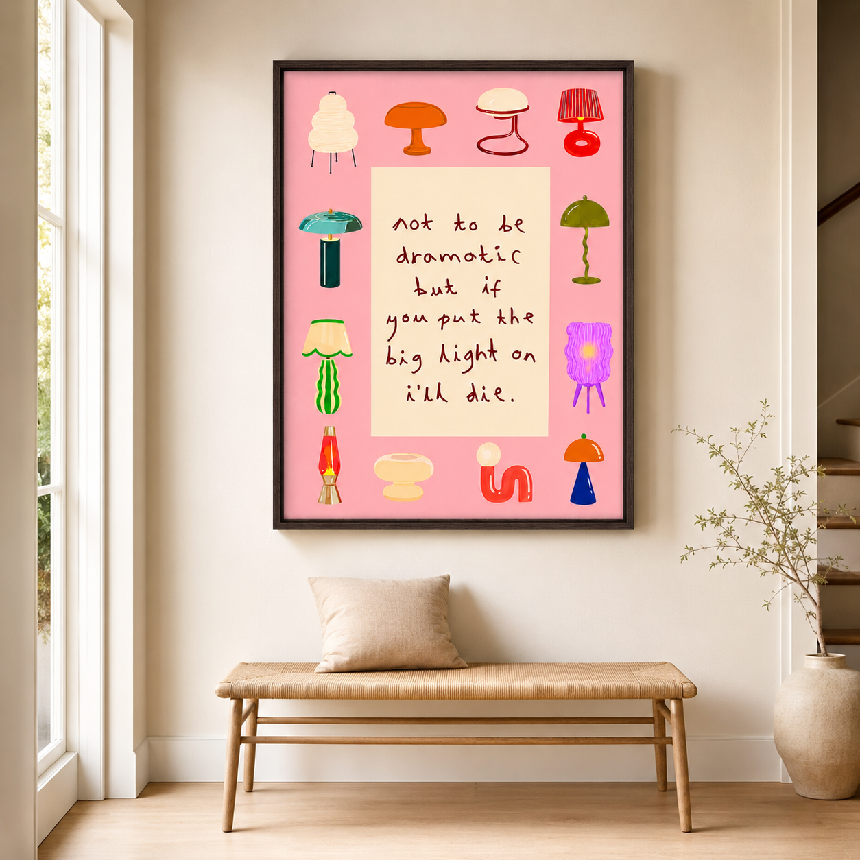Not To Be Dramatic Canvas Wall Art Aura Canvas