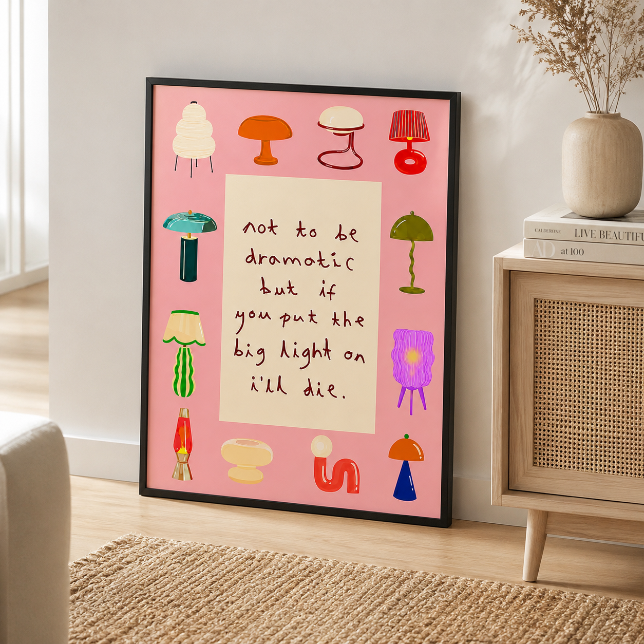 Not To Be Dramatic Canvas Wall Art Aura Canvas