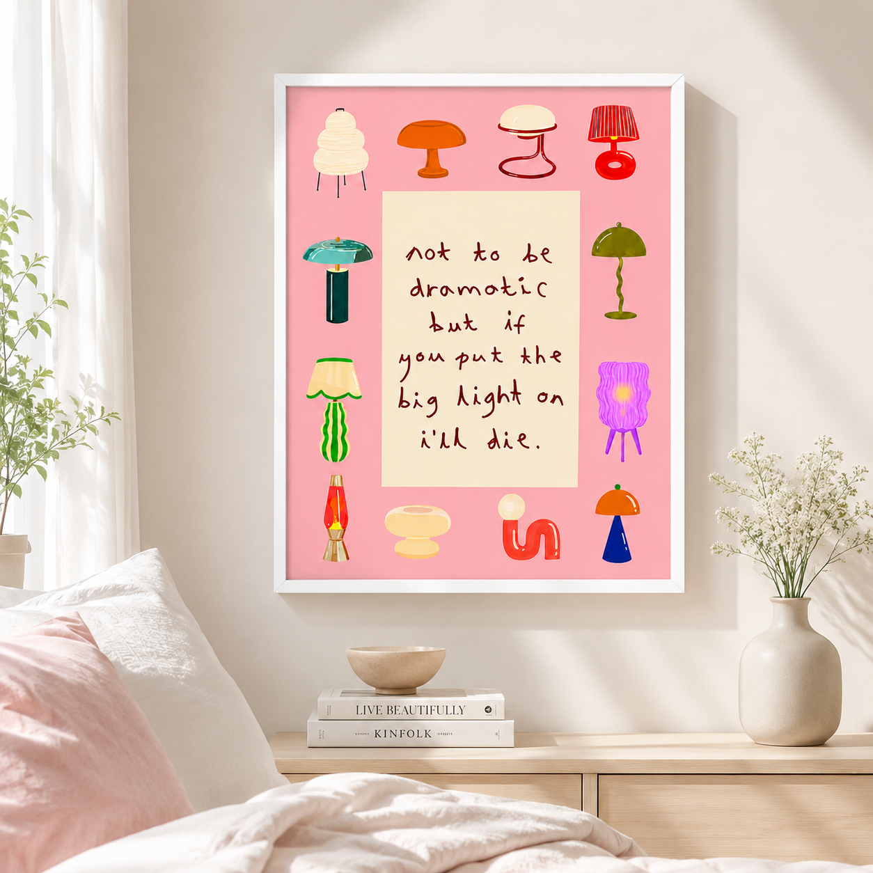Not To Be Dramatic Canvas Wall Art Aura Canvas