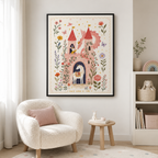 Fairy Tale Castle Canvas Wall Art Aura Canvas