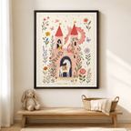 Fairy Tale Castle Canvas Wall Art Aura Canvas