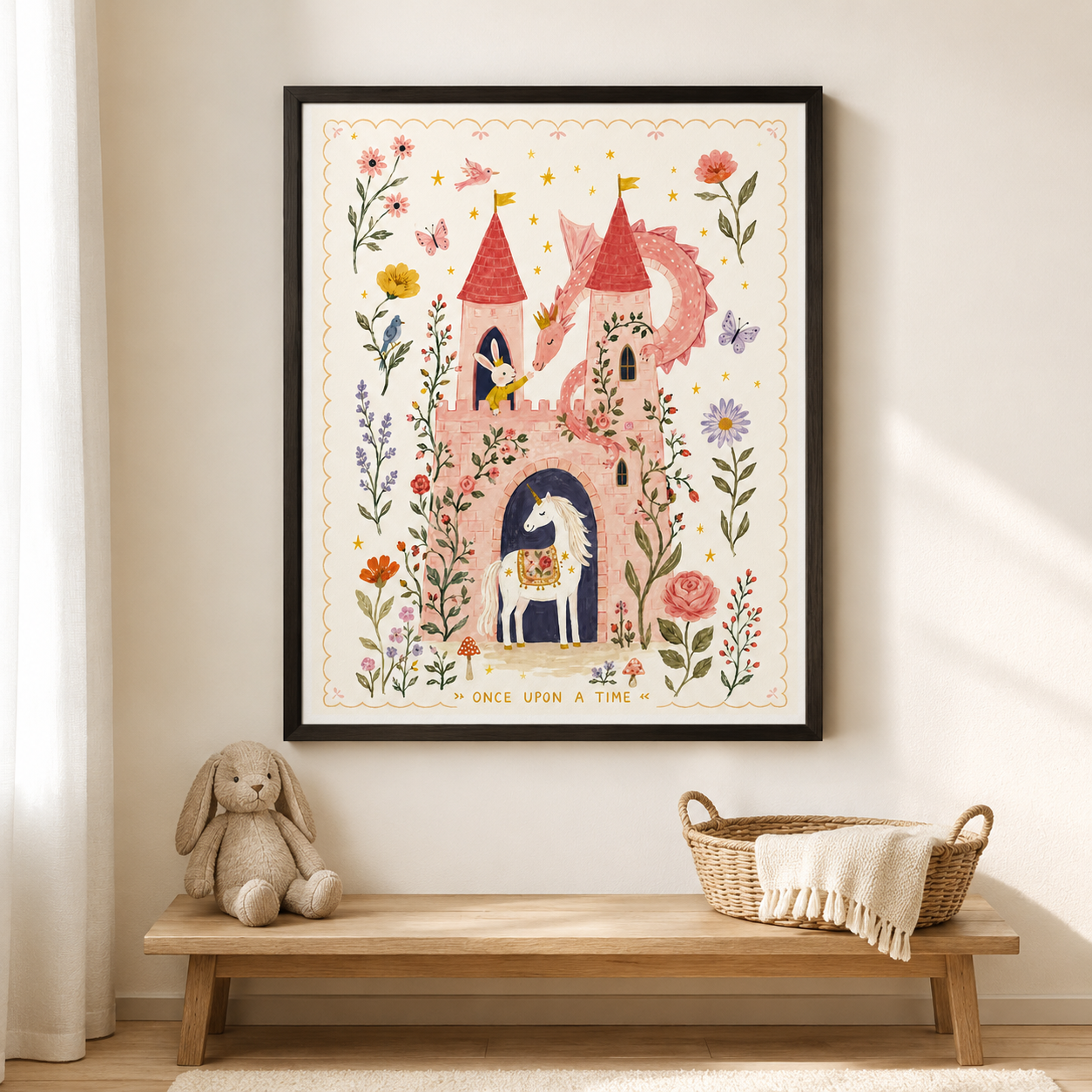 Fairy Tale Castle Canvas Wall Art Aura Canvas