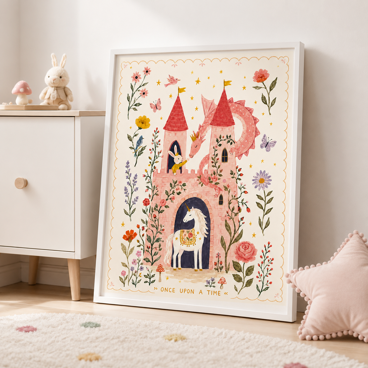 Fairy Tale Castle Canvas Wall Art Aura Canvas