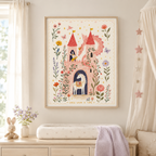 Fairy Tale Castle Canvas Wall Art Aura Canvas