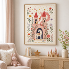Fairy Tale Castle Canvas Wall Art Aura Canvas