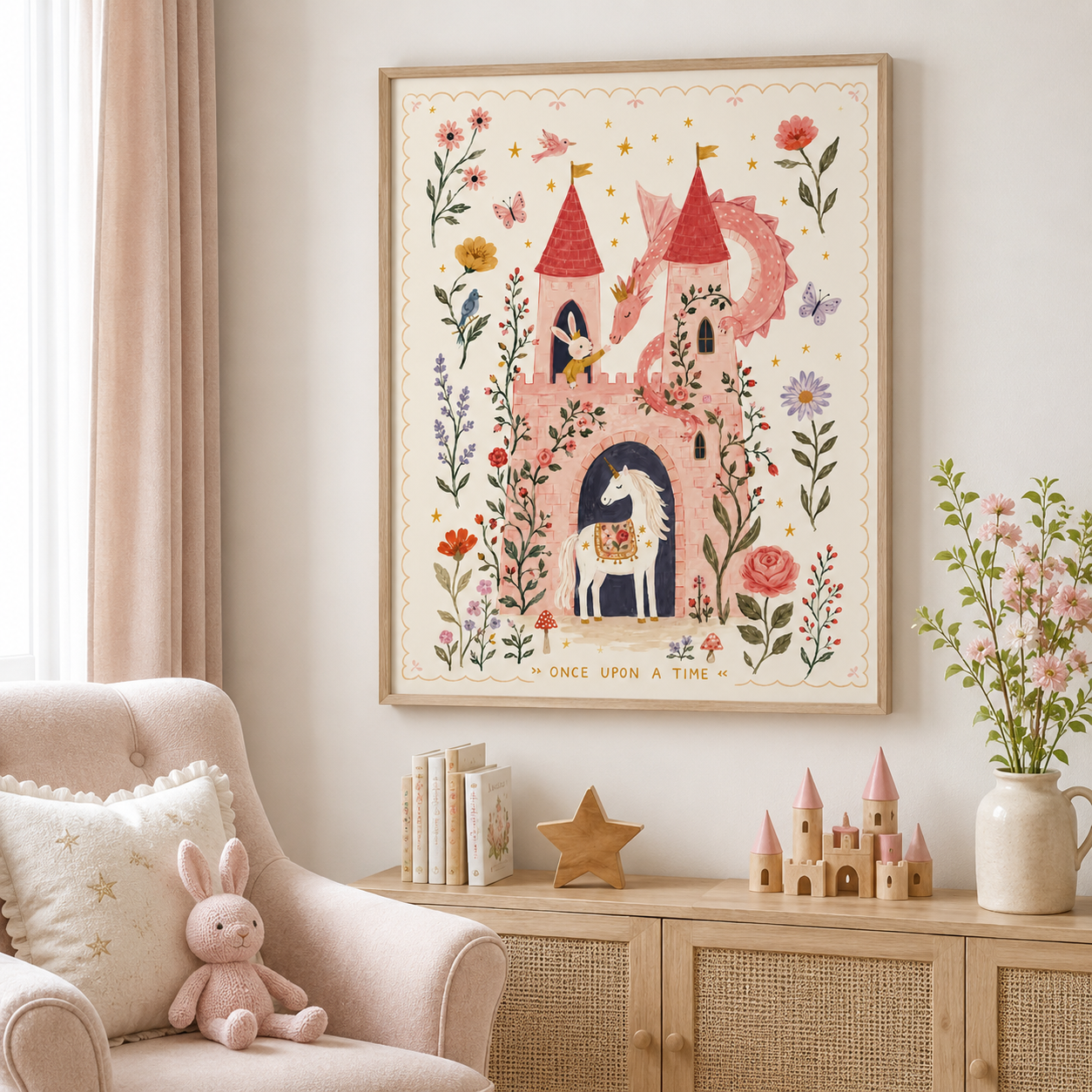 Fairy Tale Castle Canvas Wall Art Aura Canvas