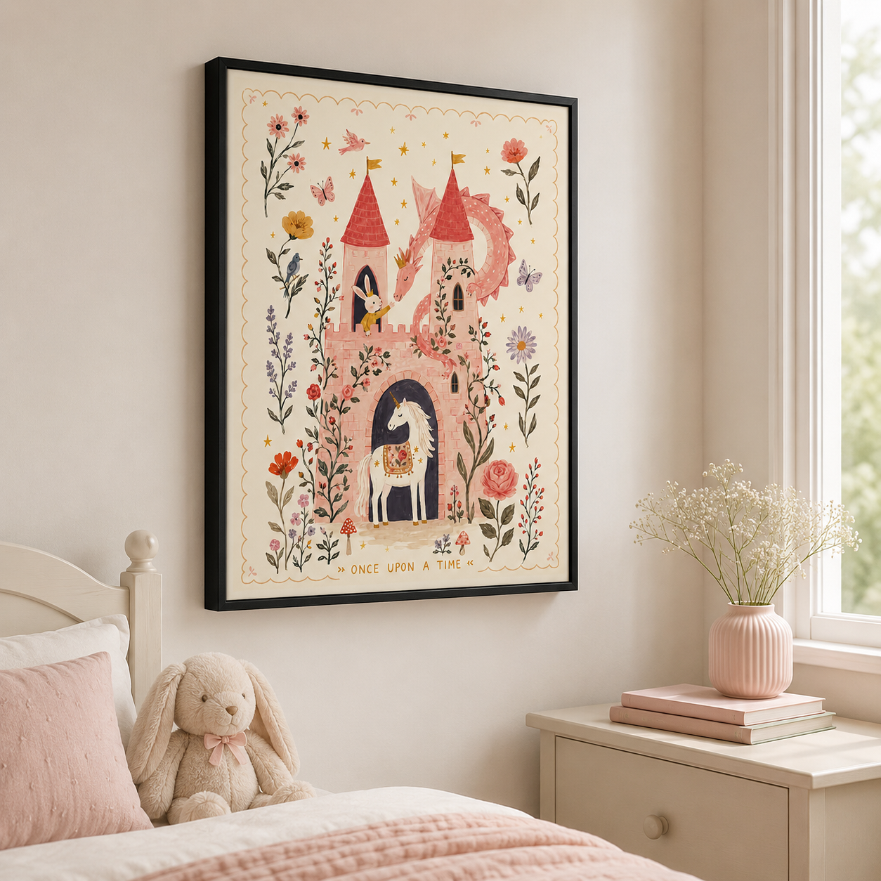 Fairy Tale Castle Canvas Wall Art Aura Canvas