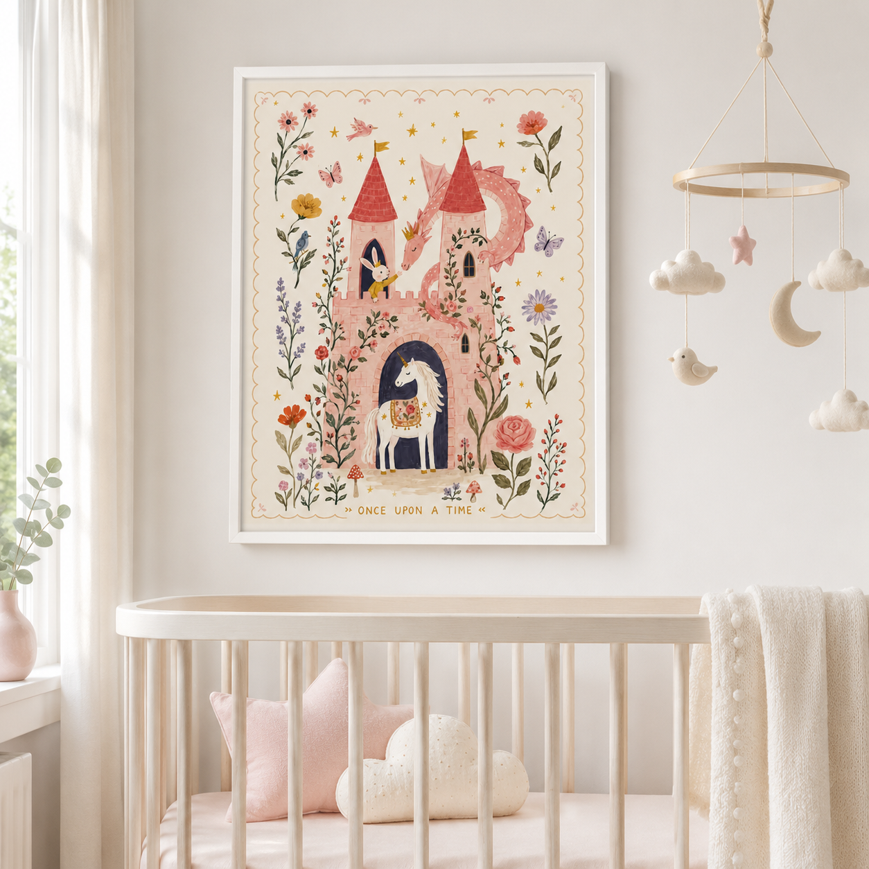 Fairy Tale Castle Canvas Wall Art Aura Canvas