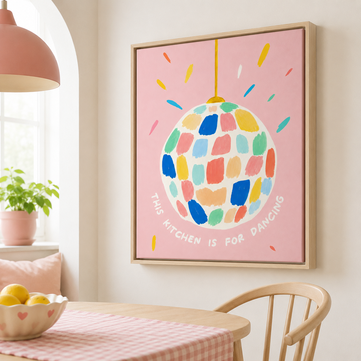 This Kitchen Is For Dancing Canvas Wall Art Aura Canvas