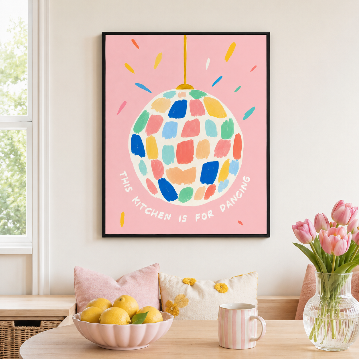 This Kitchen Is For Dancing Canvas Wall Art Aura Canvas