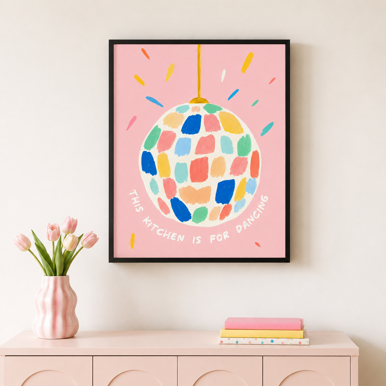 This Kitchen Is For Dancing Canvas Wall Art Aura Canvas