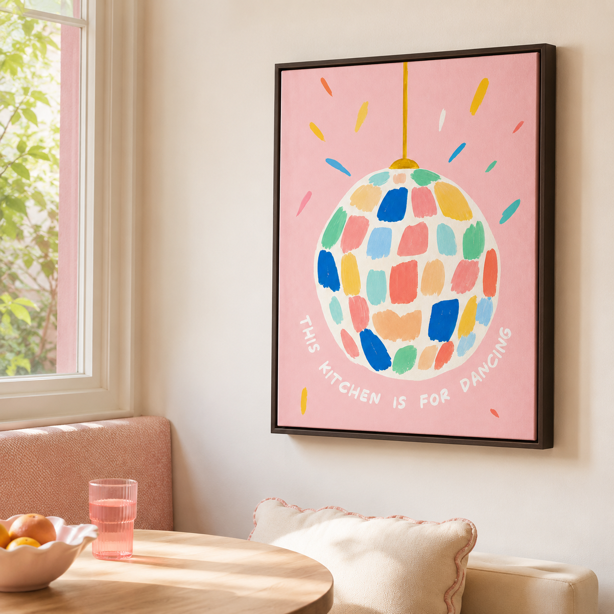 This Kitchen Is For Dancing Canvas Wall Art Aura Canvas