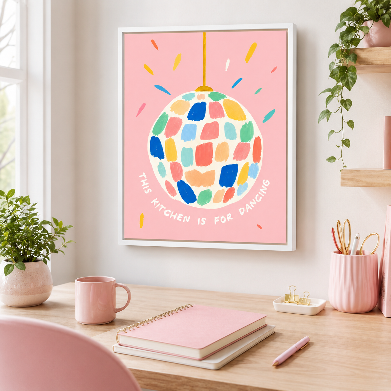 This Kitchen Is For Dancing Canvas Wall Art Aura Canvas
