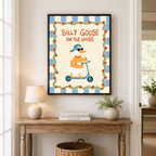 Silly Goose On The Loose Canvas Wall Art Aura Canvas