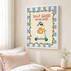 Silly Goose On The Loose Canvas Wall Art Aura Canvas
