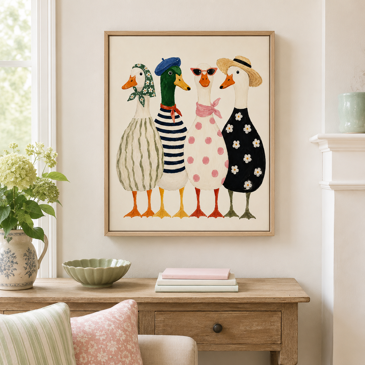 Stylish Geese Canvas Wall Art Aura Canvas