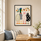 Stylish Geese Canvas Wall Art Aura Canvas