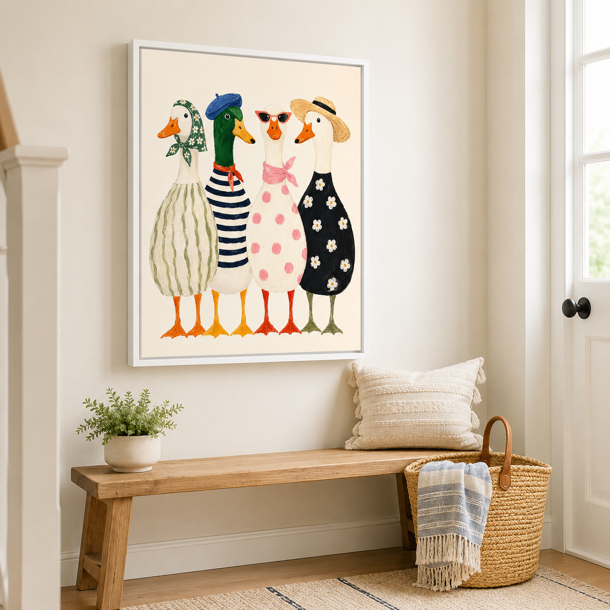 Stylish Geese Canvas Wall Art Aura Canvas