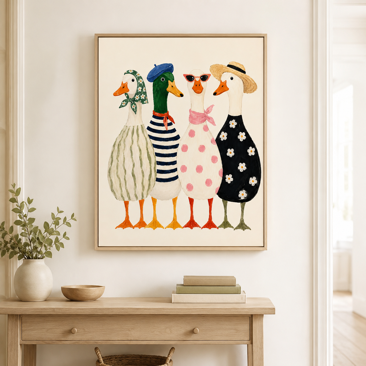 Stylish Geese Canvas Wall Art Aura Canvas