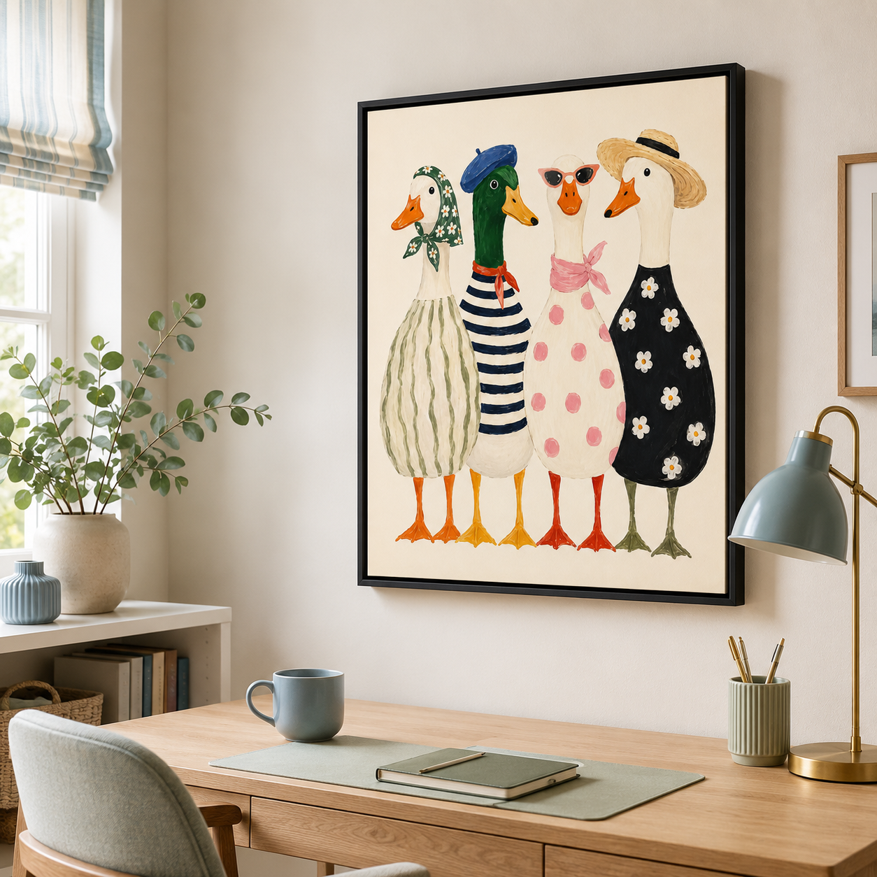 Stylish Geese Canvas Wall Art Aura Canvas
